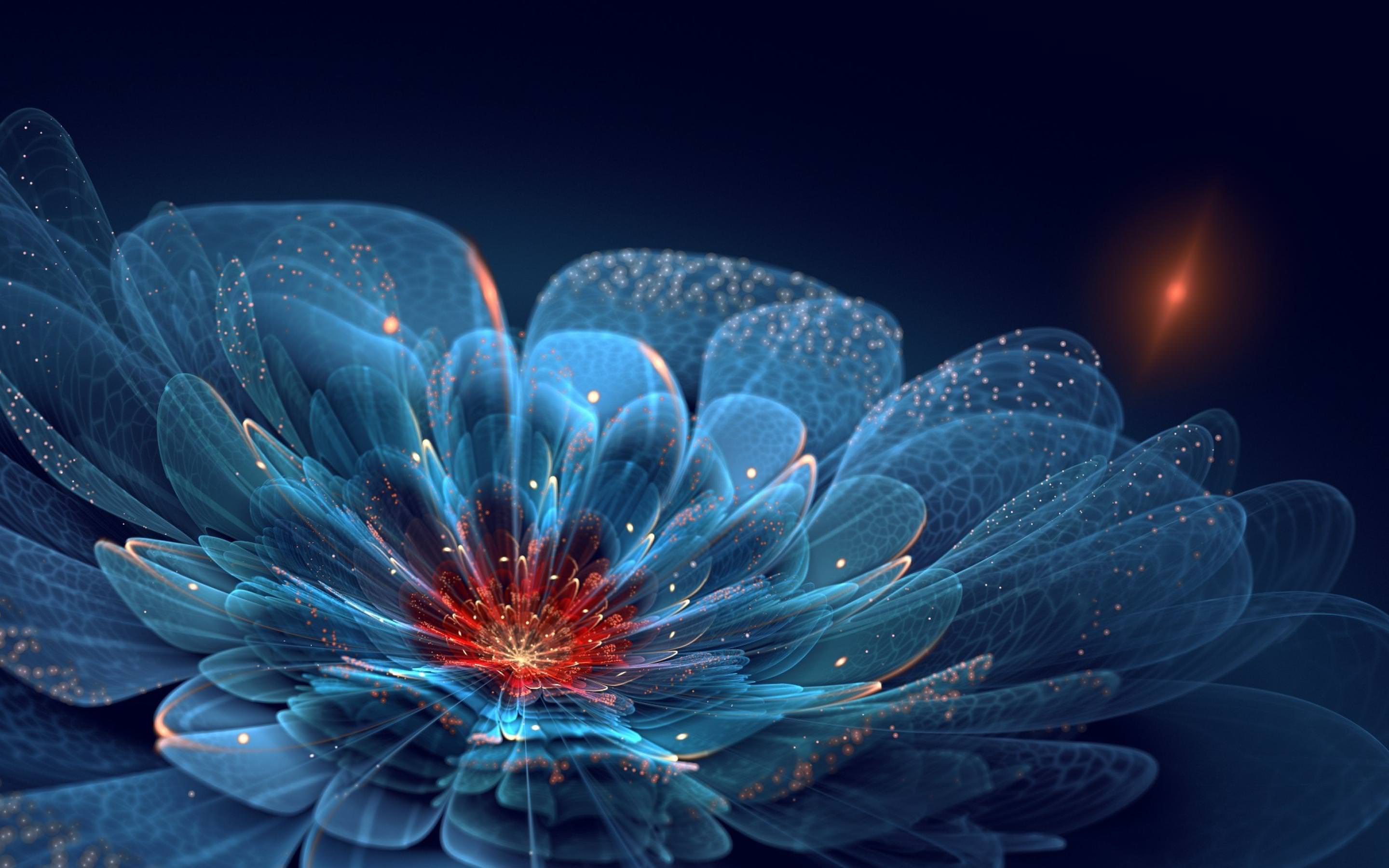 Hình nền máy tính bông hoa nghệ thuật 3D cực đẹp